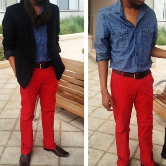 Bonobos Washed Chinos Red 30x30 - Picture 1 of 8